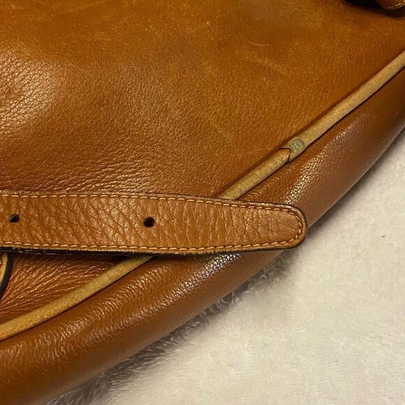 Authentic Gucci Brown Leather Bamboo Accent Mini Backpack / Large Purse *FLAWS* - Picture 6 of 12